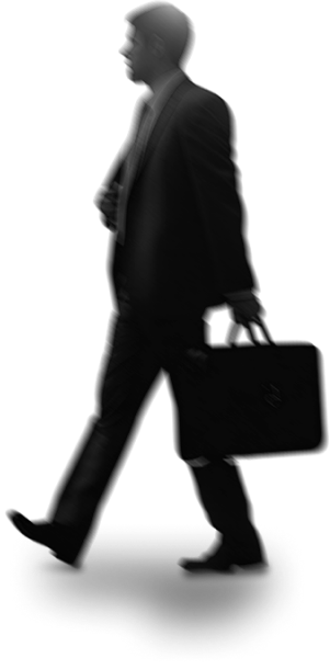 Homem de terno andando